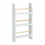 Relaxdays Kinderb&uuml;cherregal Wolke MDF Kiefernholz Wei&szlig; Natur H&auml;ngend Offen...