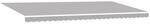 vidaXL Markisenersatzstoff Hellgrau 580 x 295 cm Polyester 42000594