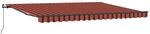 vidaXL Einziehbare Markise Orange und Braun 450 x 300 cm 3330879