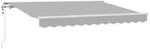 vidaXL Einziehbare Markise Hellgrau 350 x 200 cm Stoff 3329731