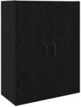 vidaXL H&auml;ngeschrank Schwarz Eichen-Optik 69,5 x 34 x 90 cm 879464