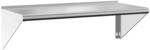 vidaXL Wandregal 100x45x31 cm Silbern Edelstahl 30272