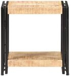 vidaXL Beistelltisch 40x30x40 cm Raues Mangoholz