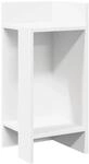 vidaXL Beistelltisch mit Ablage Wei&szlig; 25,5x27x60 cm 858542