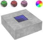vidaXL Couchtisch mit Infinity-LED Betongrau 100x100x40 cm 3284045