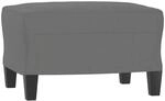 vidaXL Fu&szlig;hocker Dunkelgrau 60x50x41 cm Mikrofasergewebe