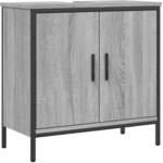 vidaXL Waschbeckenunterschrank Grau Sonoma 60x30x60 cm Holzwerkstoff 842449