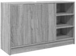 vidaXL Waschbeckenunterschrank Grau Sonoma 90x29x55 cm Holzwerkstoff 848127