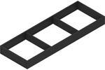 Blum Schubkastenrahmen Ambia-Line Breite 572x200x50 mm Schubladeneinsatz Stahl