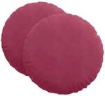 vidaXL Sitzkissen 2 Stk Weinrot &Oslash;80 x 29 cm Samt 42014253