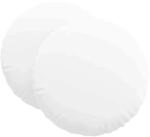 vidaXL Sitzkissen 2 Stk Wei&szlig; &Oslash;60 x 21 cm Stoff 42014205