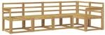 vidaXL Outdoor-Sofagarnitur 5-Tlg Wei&szlig; Massivholz Akazie 3387618