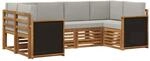vidaXL Ecksofa Set mit Kissen 5 Stk 3384762