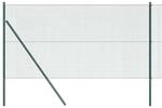 vidaXL Zaunpfosten Gr&uuml;n 25 x 1 m 12 x 12 mm Masche Stahl 3351725