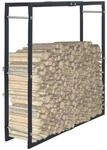vidaXL Brennholzregal Schwarz 100&times;25&times;100 cm Stahl