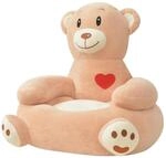 vidaXL Pl&uuml;sch-Kindersessel B&auml;r Braun 80161