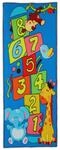 Relaxdays Kinderteppich Polyester Kunststoff Bunt Rutschhemmend 179 cm x 67 cm 1,5 kg