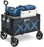 Sekey Bollerwagen Faltbar Klein 60L 80KG Grau