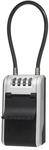Master Lock Schl&uuml;sseltresor 5482EURD mit Kabelhalterung Schwarz-Silbergrau