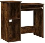 vidaXL Schreibtisch mit Regal R&auml;uchereiche 84x40x78 cm Holzwerkstoff 860449