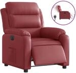 vidaXL Relaxsessel Elektrisch Weinrot Kunstleder 3205032