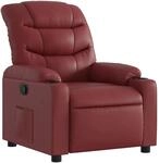 vidaXL Relaxsessel Weinrot Kunstleder 374137