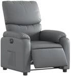 vidaXL Relaxsessel Elektrisch Grau Kunstleder Modell 21