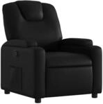 vidaXL Relaxsessel Kunstleder Schwarz 3205976