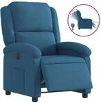 vidaXL Relaxsessel Elektrisch Blau Samt 3204288