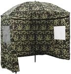 vidaXL Angel-Regenschirm Tarnung 220 x 193 cm Oxford-Polyester 42006690