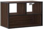 vidaXL TV-Schrank Braun Eichen-Optik 60x31x39,5 cm Holzwerkstoff und Metall 848918