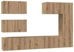 vidaXL TV-Schrank-Set 6-Tlg Artisan-Eiche 30,5 x 30 x 90 cm 3393266