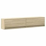 vidaXL TV-Wandschrank mit LED Sonoma-Eiche 180x31x38 cm 3307949