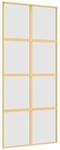 vidaXL Schiebet&uuml;r Golden 90x205 cm Matt ESG-Glas und Aluminium 155188