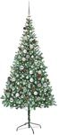 vidaXL K&uuml;nstlicher Weihnachtsbaum Gr&uuml;n 210 cm PVC und Stahl 3396725