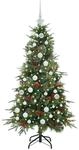 vidaXL K&uuml;nstlicher Klappbarer Weihnachtsbaum Gr&uuml;n 150 cm PE und PVC 3397409