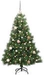 vidaXL K&uuml;nstlicher Weihnachtsbaum mit 150 LEDs Gr&uuml;n 150 cm PE und PVC 3397768