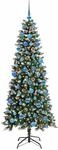 vidaXL K&uuml;nstlicher Weihnachtsbaum mit 300 LEDs Gr&uuml;n 76 x 76 x 180 cm 3395827