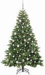 vidaXL K&uuml;nstlicher Weihnachtsbaum mit 300 LEDs Gr&uuml;n 180 cm PE und PVC 3397551