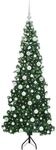 vidaXL Eckiger K&uuml;nstlicher Weihnachtsbaum Gr&uuml;n 180 cm PVC und Metall 3397266