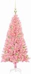 vidaXL Weihnachtsbaum mit 150 LEDs mit St&auml;nder Rosa 120 cm PVC 3396411