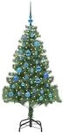 vidaXL Weihnachtsbaum mit 150 LEDs mit St&auml;nder Gr&uuml;n 150 cm PVC 3396374