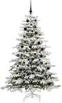 vidaXL K&uuml;nstlicher Klappbarer Weihnachtsbaum Wei&szlig; 210 cm PE und PVC 3395650