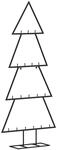 vidaXL Metall-Weihnachtsbaum f&uuml;r Dekorationen Schwarz 90 cm Modell 1