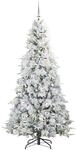vidaXL K&uuml;nstlicher Klappbarer Weihnachtsbaum Gr&uuml;n 210 cm PE und PVC 3397499