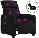 vidaXL Massagesessel Elektrisch Schwarz Samt Modell 16