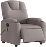 vidaXL Massagesessel Elektrisch Taupe Stoff Modell 5
