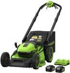 Greenworks Akku-Rasenm&auml;her 2520007UD Gen 2 inkl. 2 x 24 V System