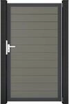 GroJa Tor Solid 150 cm x 180 cm Grau Rahmen DB703