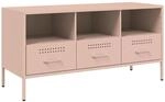 vidaXL TV-Schrank Rosa 100,5x39x50,5 cm Kaltgewalzter Stahl